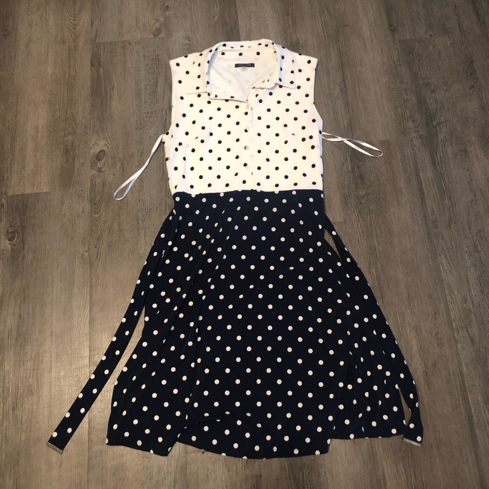 Tommy Hilfiger sleeveless belted fit and flare dress size 12
